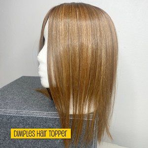 DIMPLES Hair Topper Synthetic Hair Clio 14 - Nutmeg